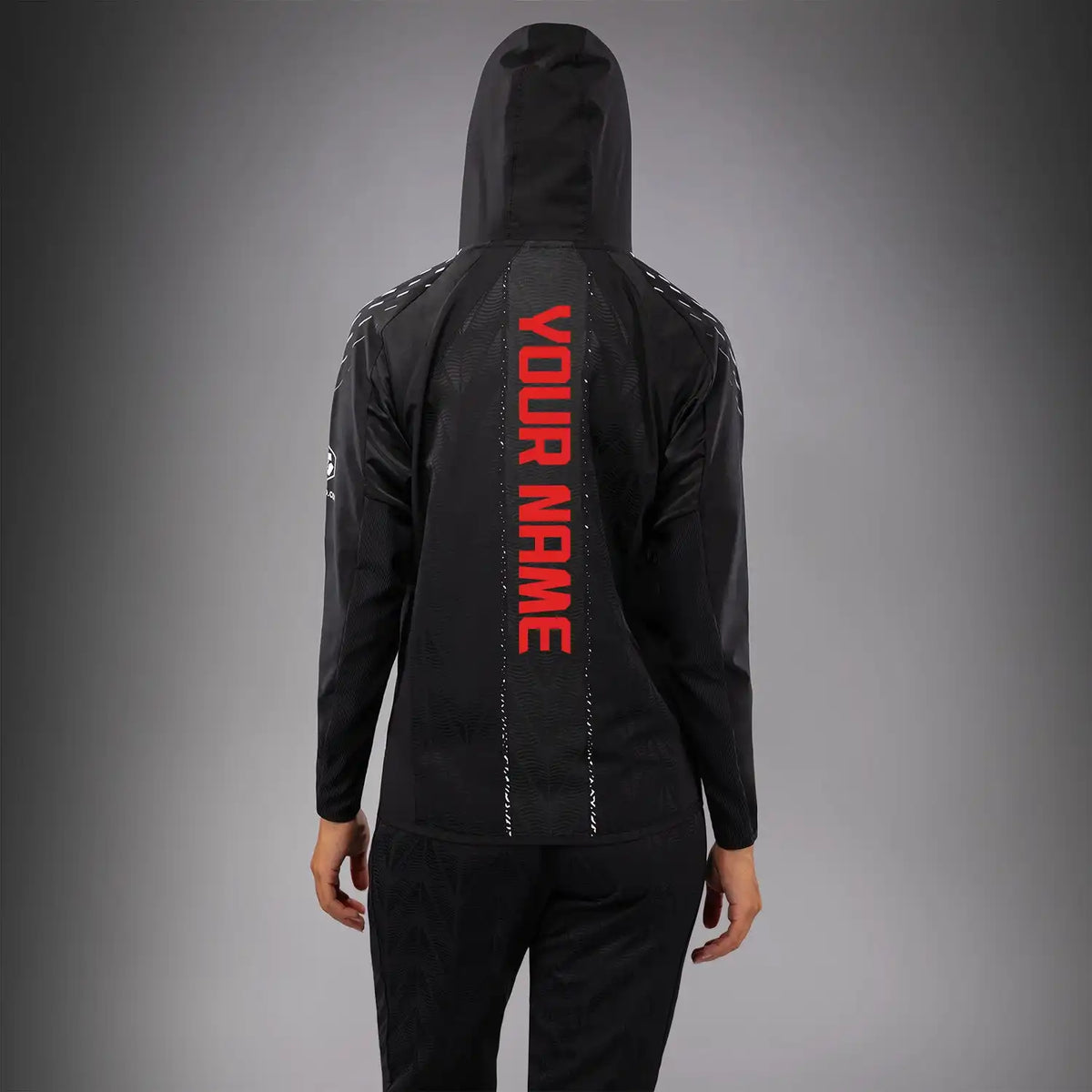 Women's UFC Zenith by Venum Black Authentic Fight Night Walkout Hoodie Personalized