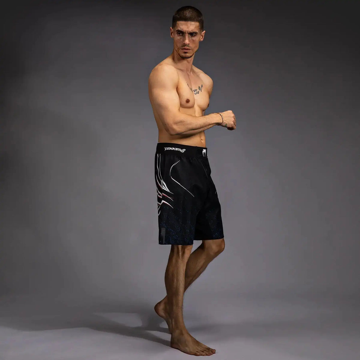 Venum x TEKKEN 8 - Jin Kazama Fight Shorts - Blue/Black/White