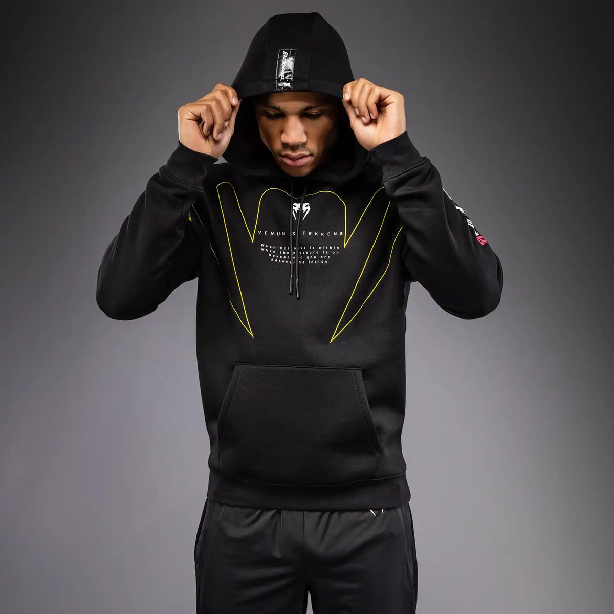 Venum x TEKKEN 8 Pullover Hoodie - King - Black/Yellow
