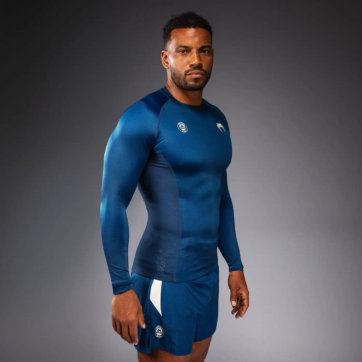 Venum x Roger Gracie Academy Long Sleeve Rashguard - Blue