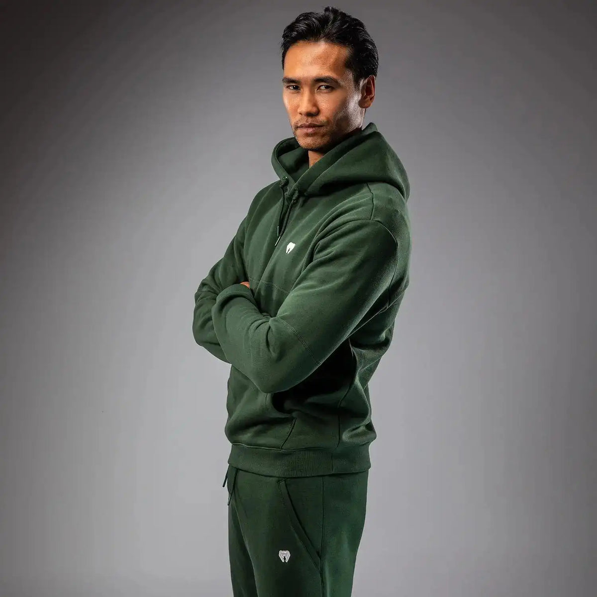 Venum Silent Power Hoodie - Forest Green