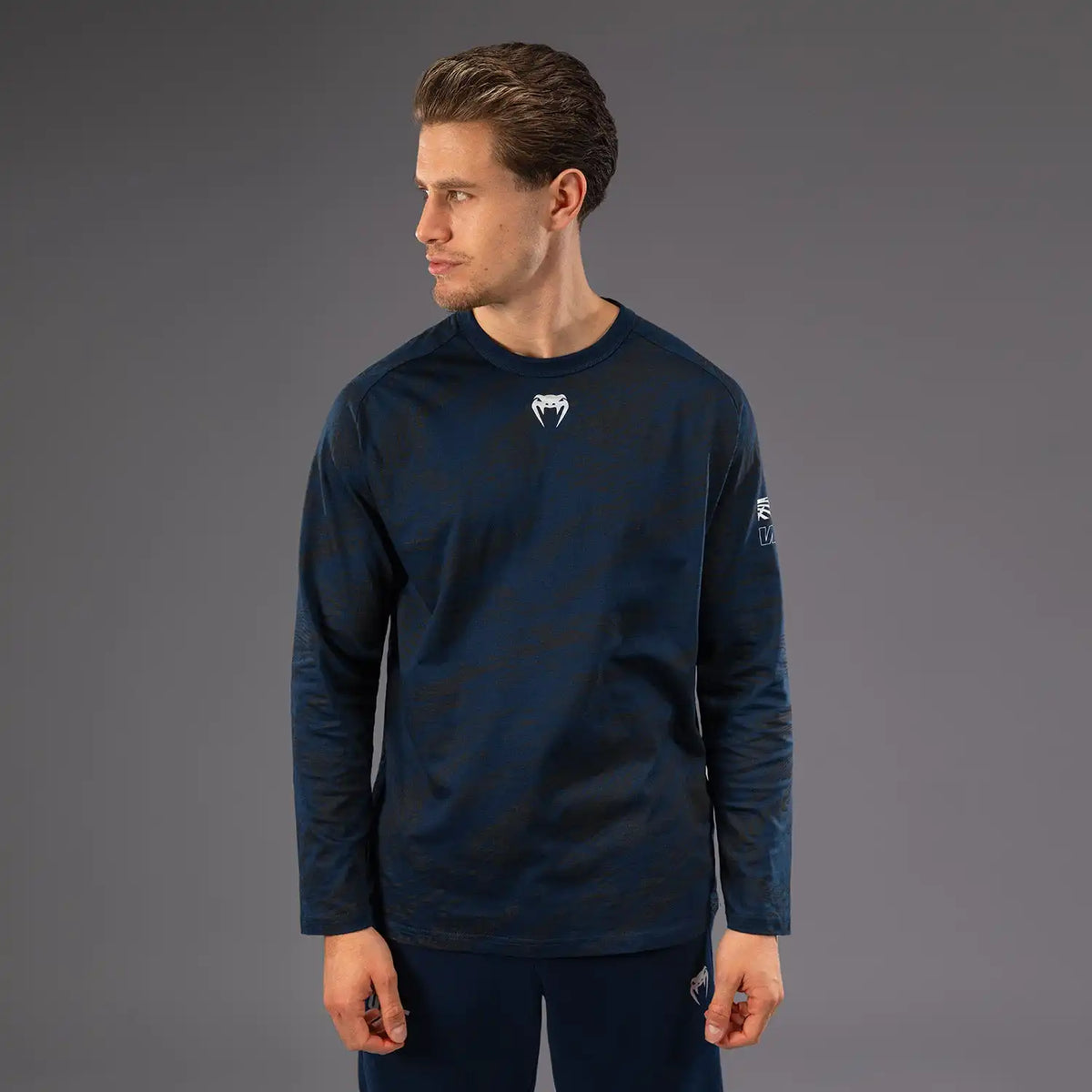 UFC Fusion by Venum Fight Week Men’s Long Sleeve T-Shirt - Oceanic Blue