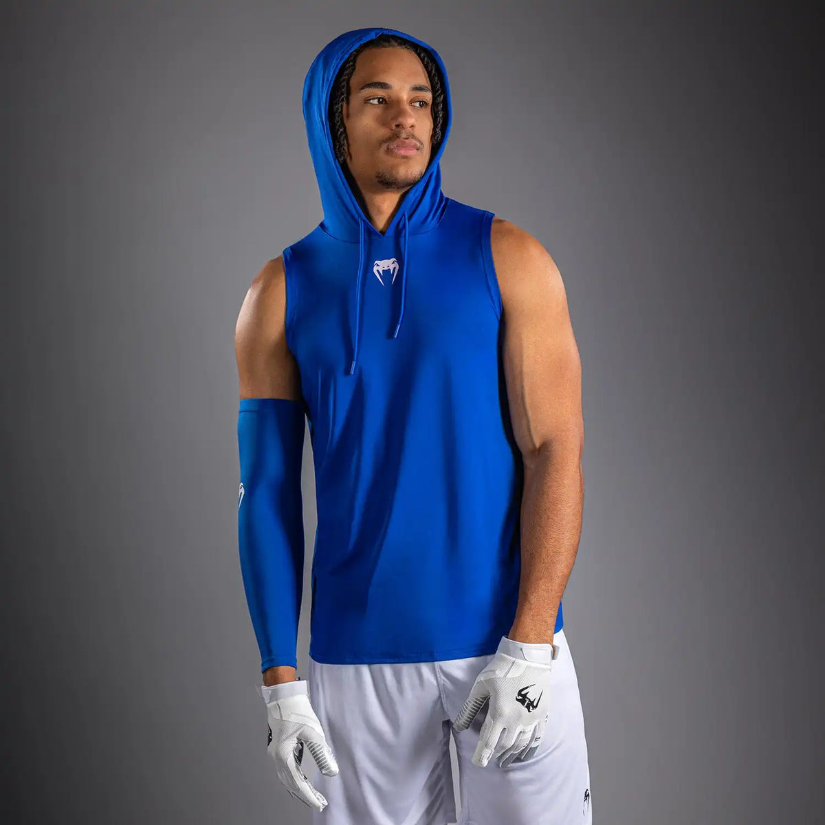 Venum Elite Personalized Sleeveless Dry-Tech Hoodie - Royal Blue