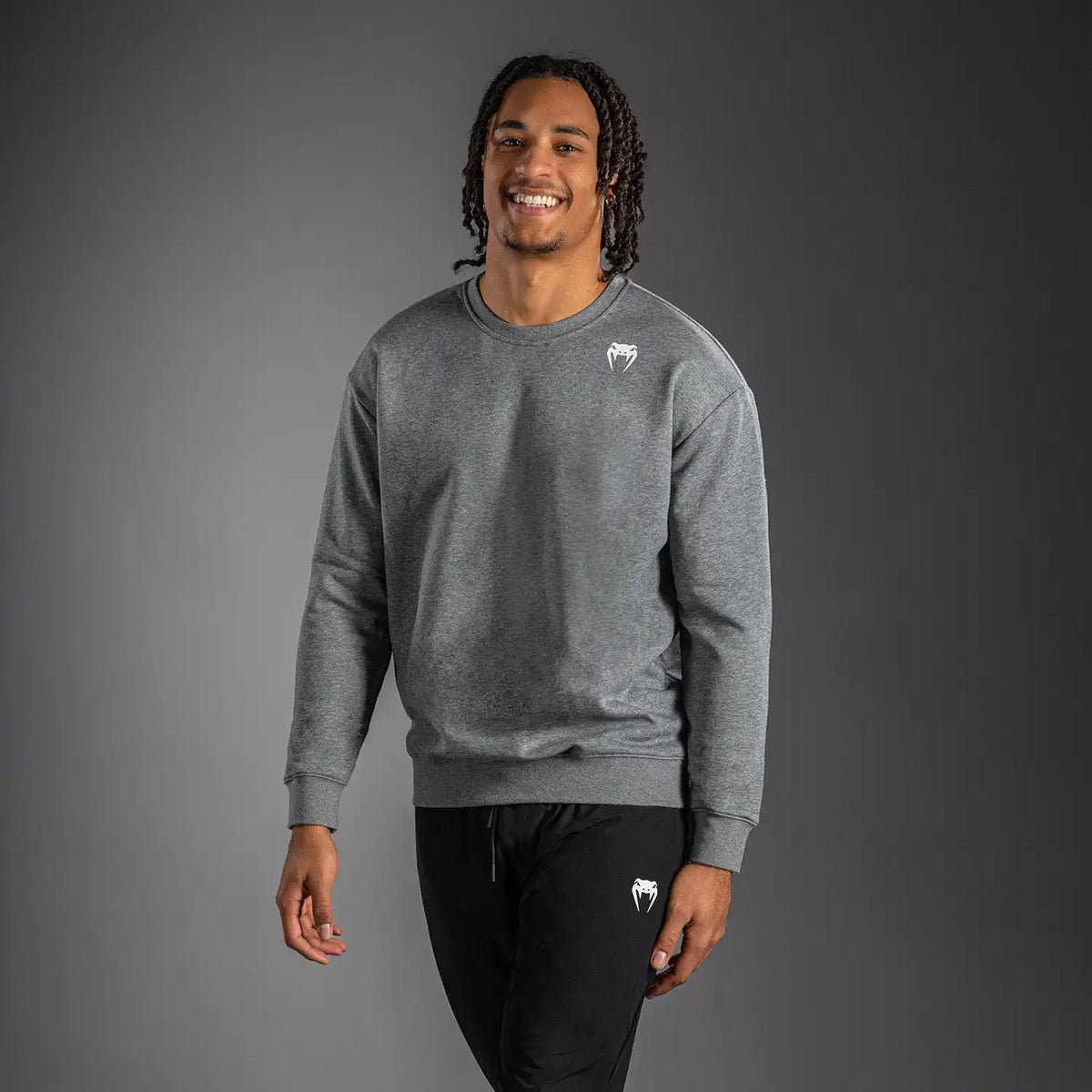 Venum Lineup Fleece Crew - Grey/White