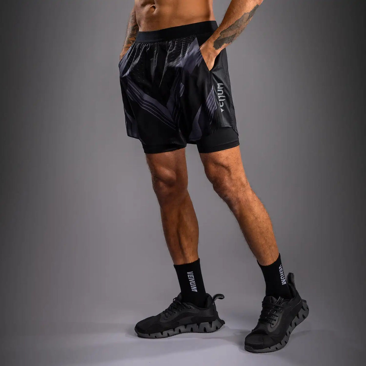 Venum No-Gi 6.0 Training Shorts - Black/Grey