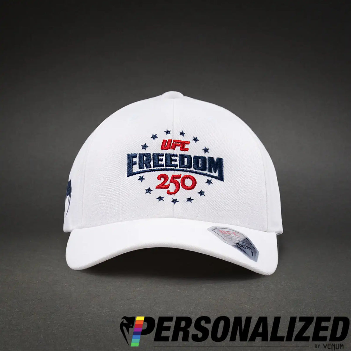 Official UFC Freedom 250 Personalized Authentic Fight Night Cap - White