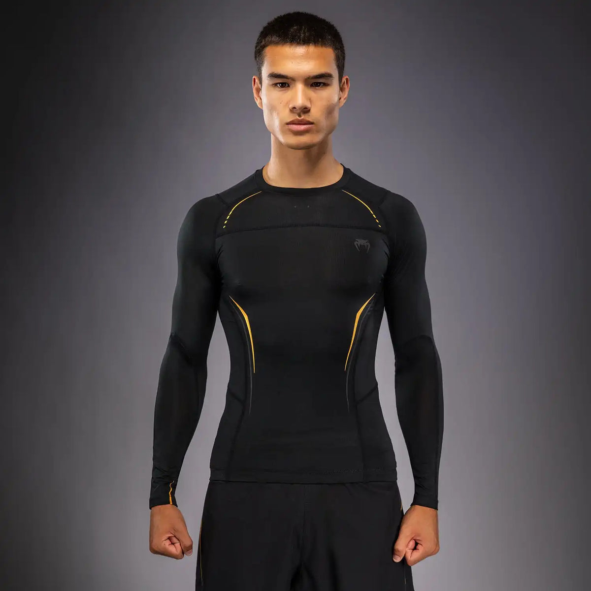 Venum G-Core Long Sleeve Rashguard - Black/Gold