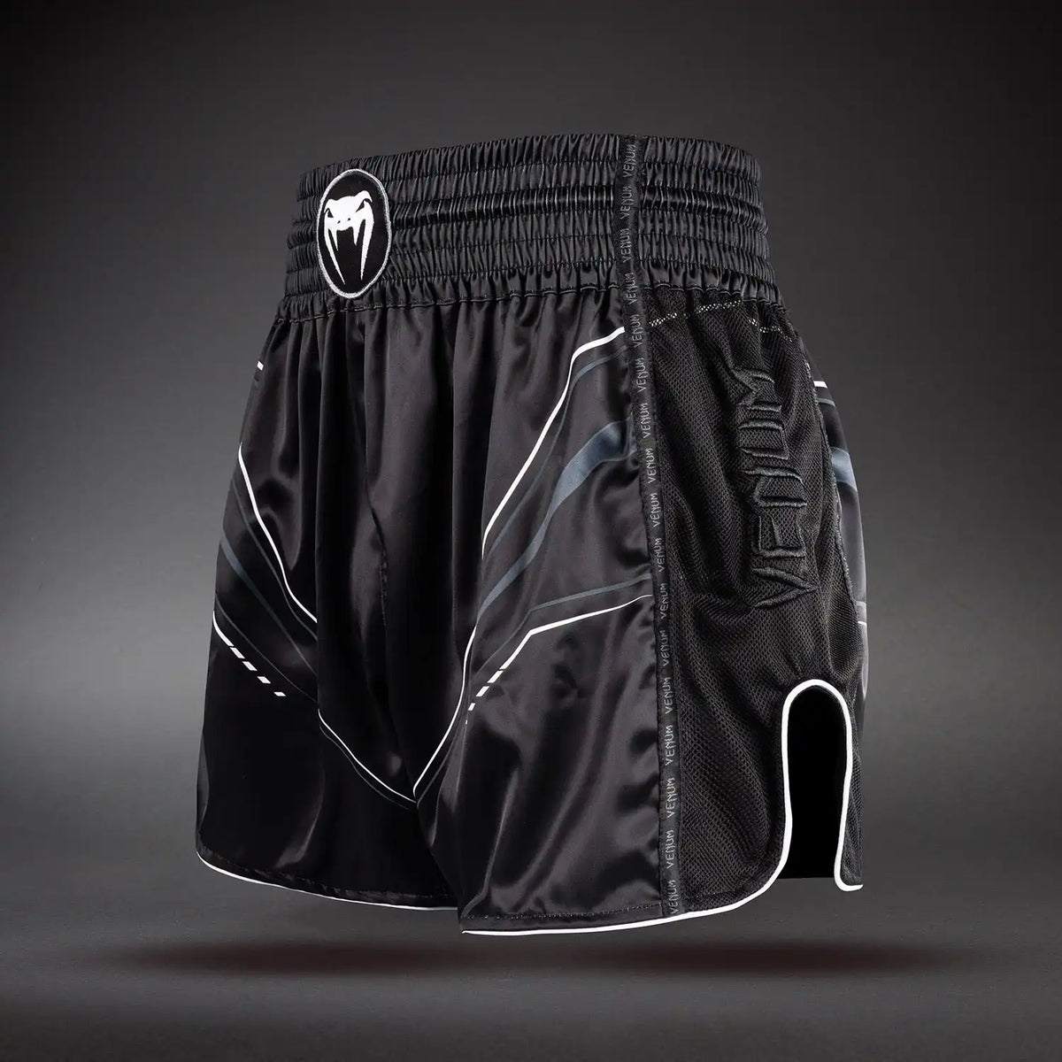 Venum Streamline Muay Thai Shorts - Black/White