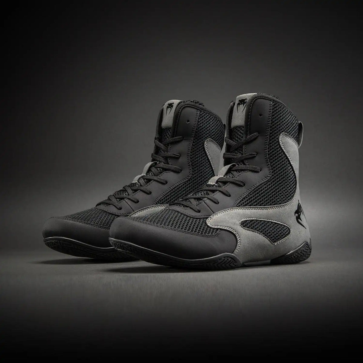 Venum Contender Boxing Shoes - Black/Grey