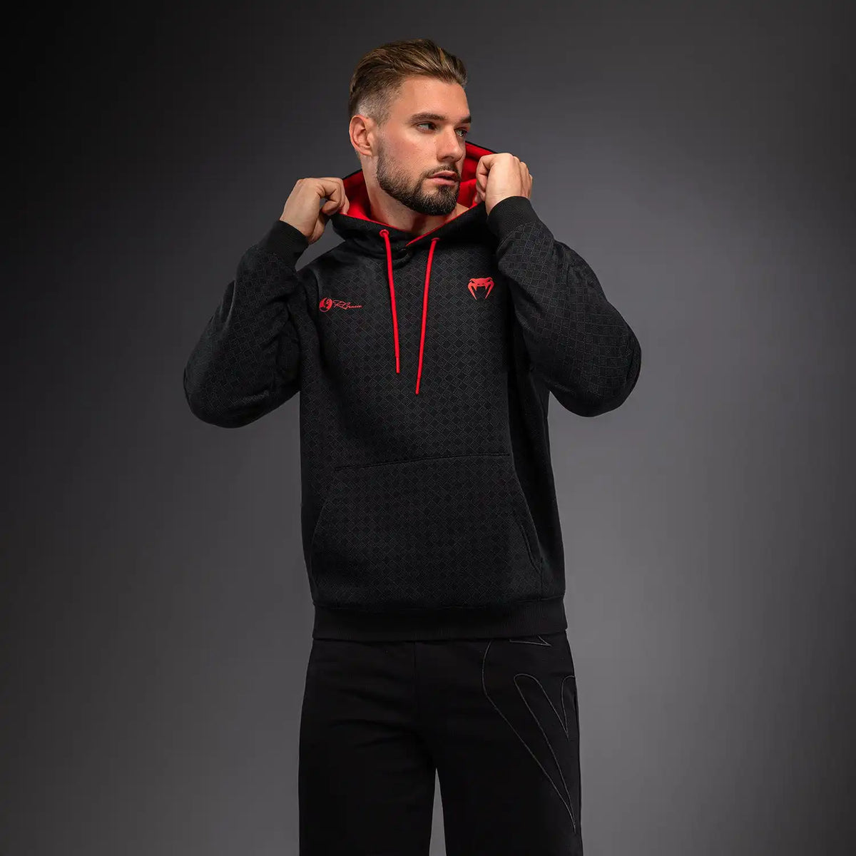 Venum x Roger Gracie Signature Hoodie - Black/Red