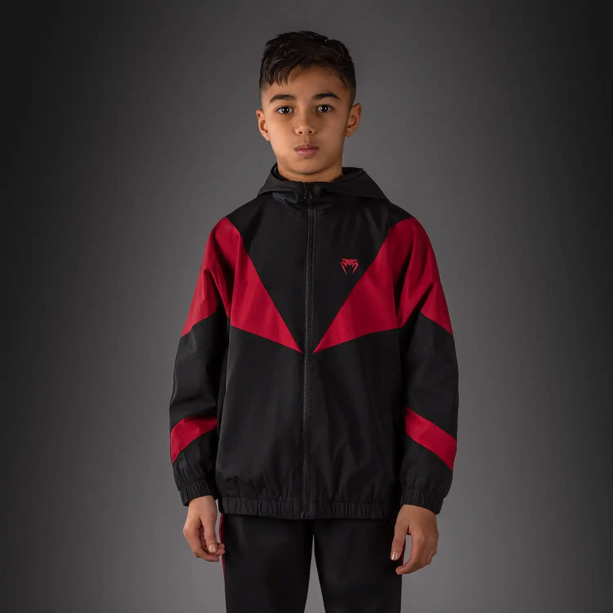 Venum Vectra Kids Track Jacket - Black/Red
