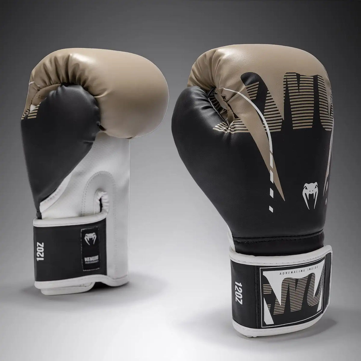 Venum Adrenaline Boxing Gloves - Black/Sand