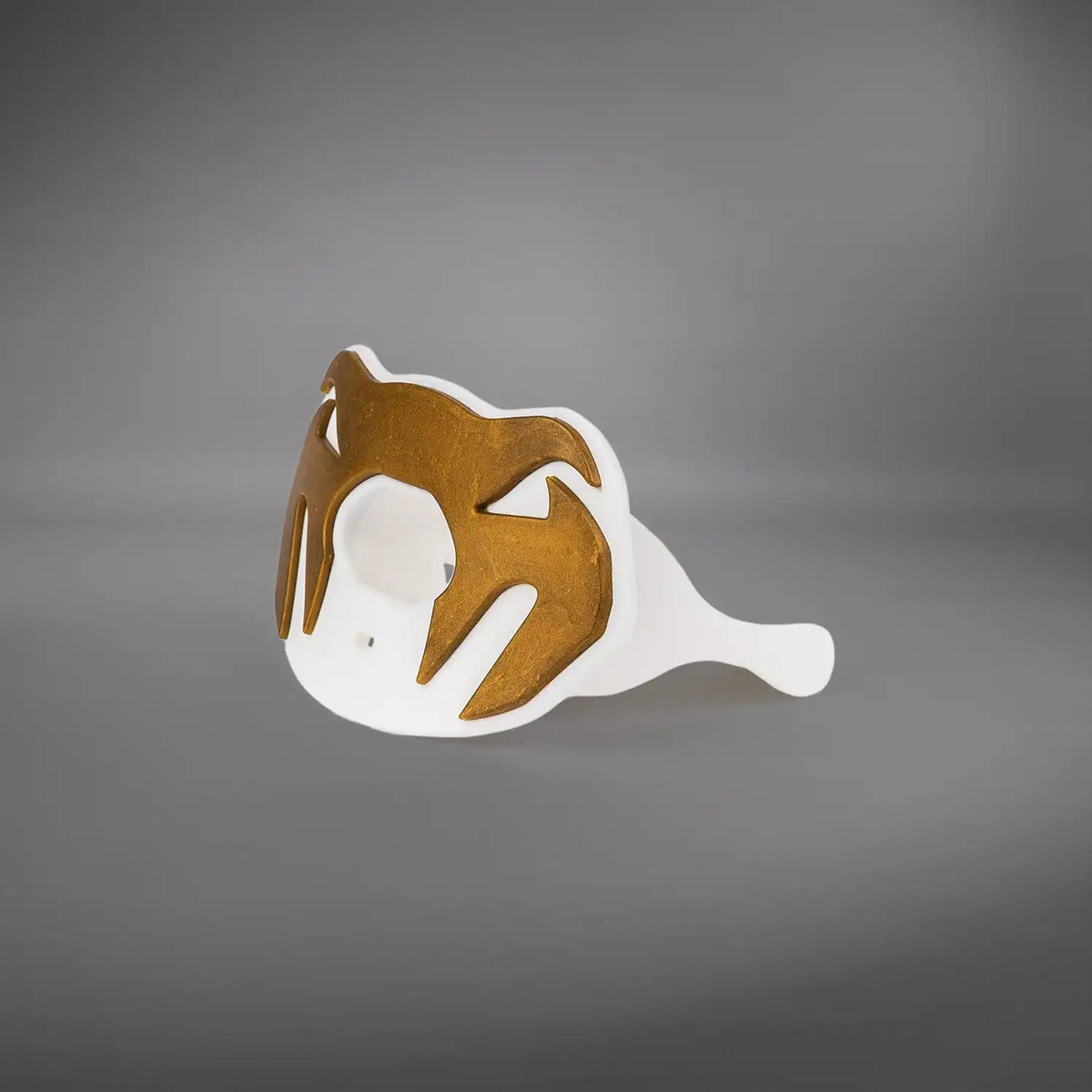 Venum Elite Lip Protector Mouthguard Logo Edition - White/Gold