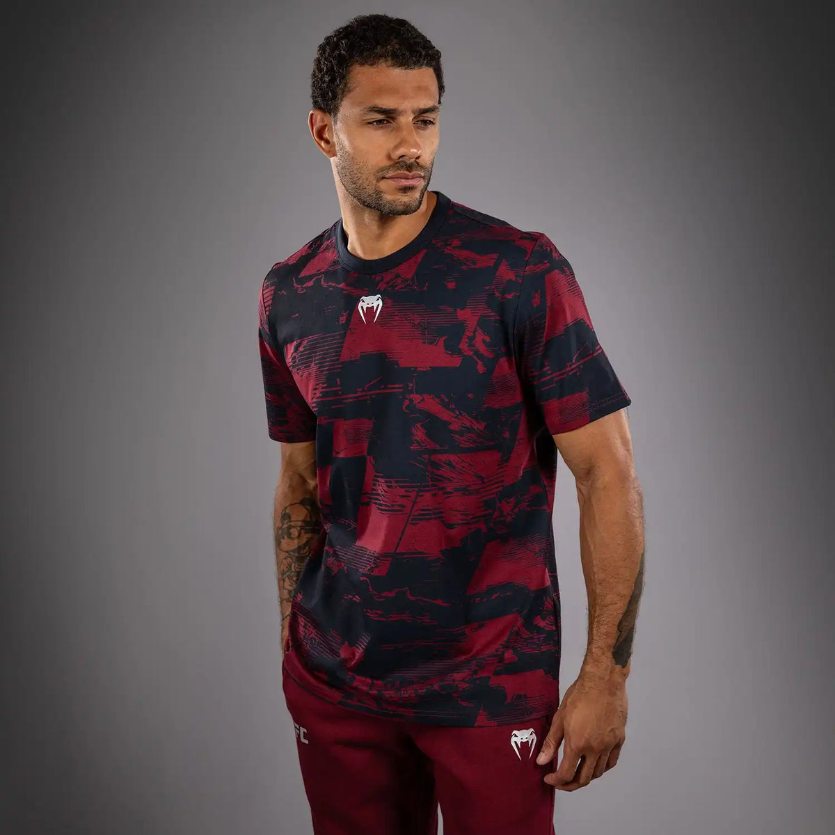 Men's UFC Zenith by Venum Burgundy Authentic Fight Week Short Sleeve T-Shirt