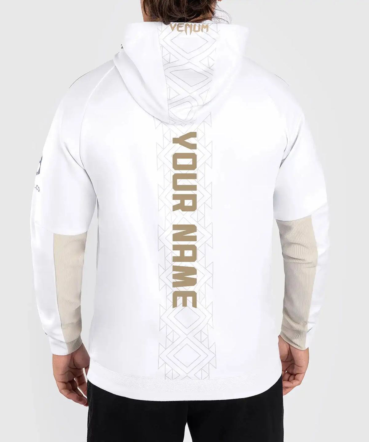 UFC Noche by Venum Personalized Authentic Fight Night Men's Walkout Hoodie - White