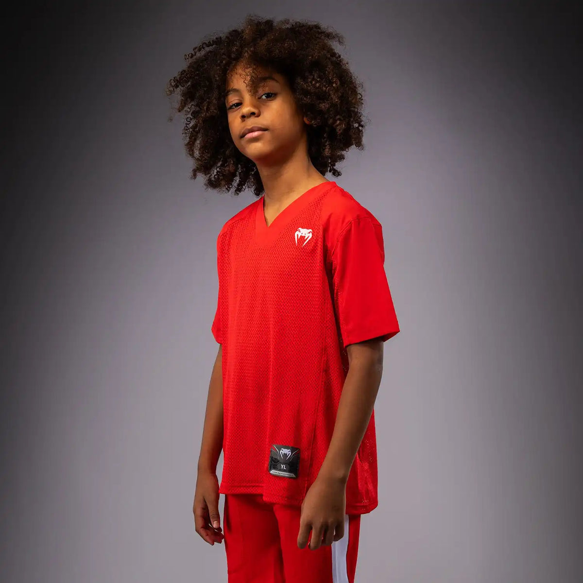 Venum Elite Kids Personalized Football Short Sleeve Jersey - Red