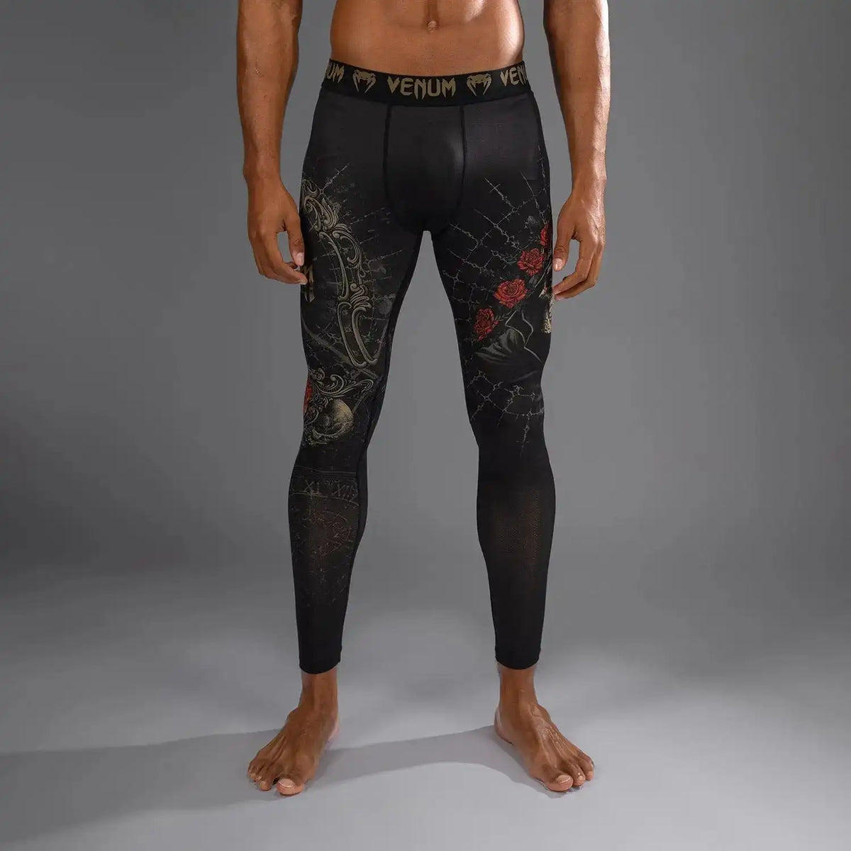 Venum Santa Muerte 5.0 Men’s Spats - Deep Black/Gold
