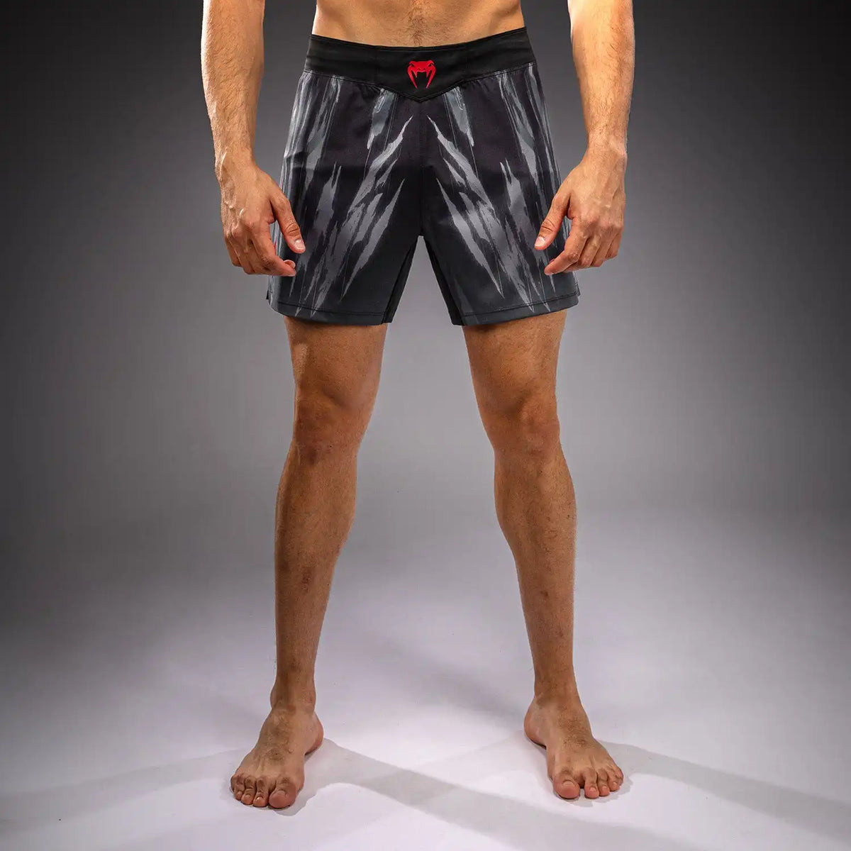 Venum Demon Fight Shorts - Black/Grey