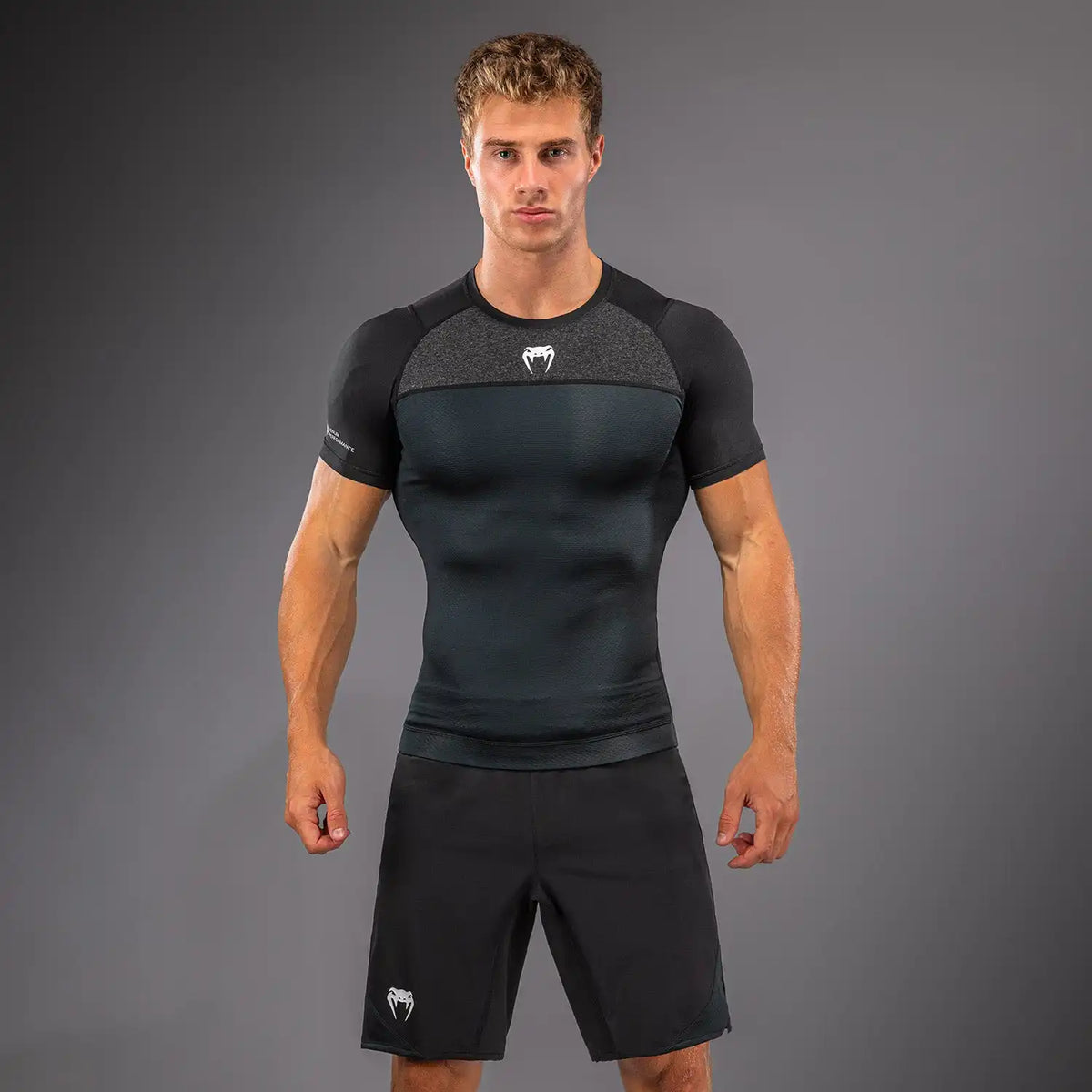 Venum G-Fit Scale Short Sleeve Rashguard - Black