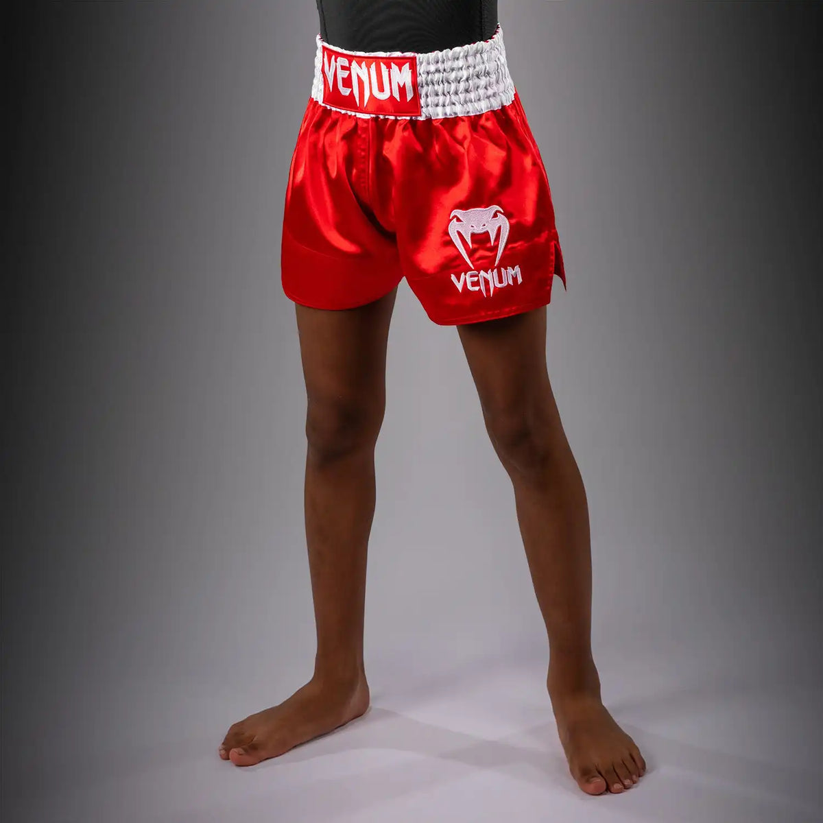 Venum Classic Muay Thai Shorts for Kids - Fire Red