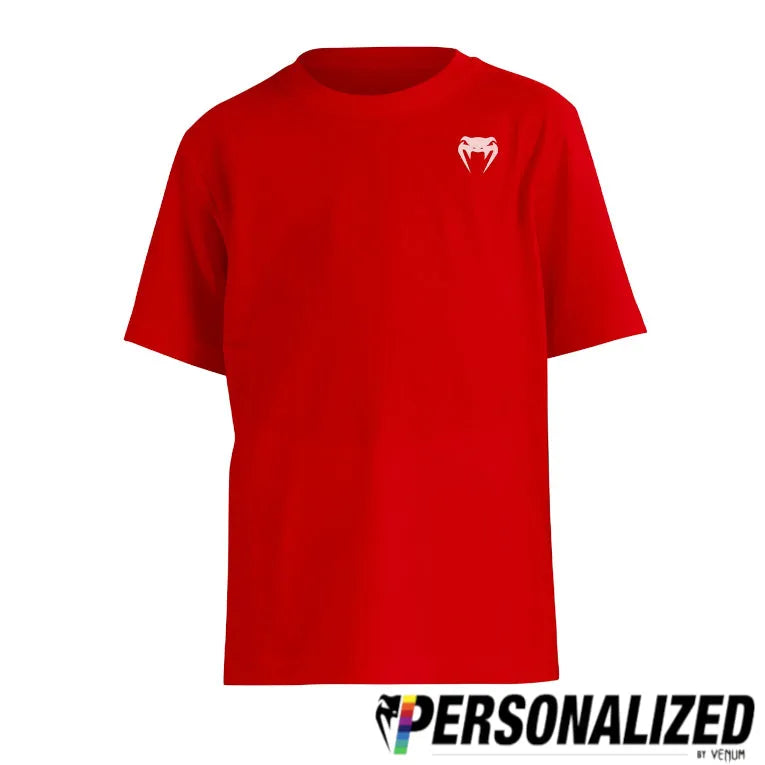 Venum Lineup Personalized Short Sleeve T-Shirt  Red/White