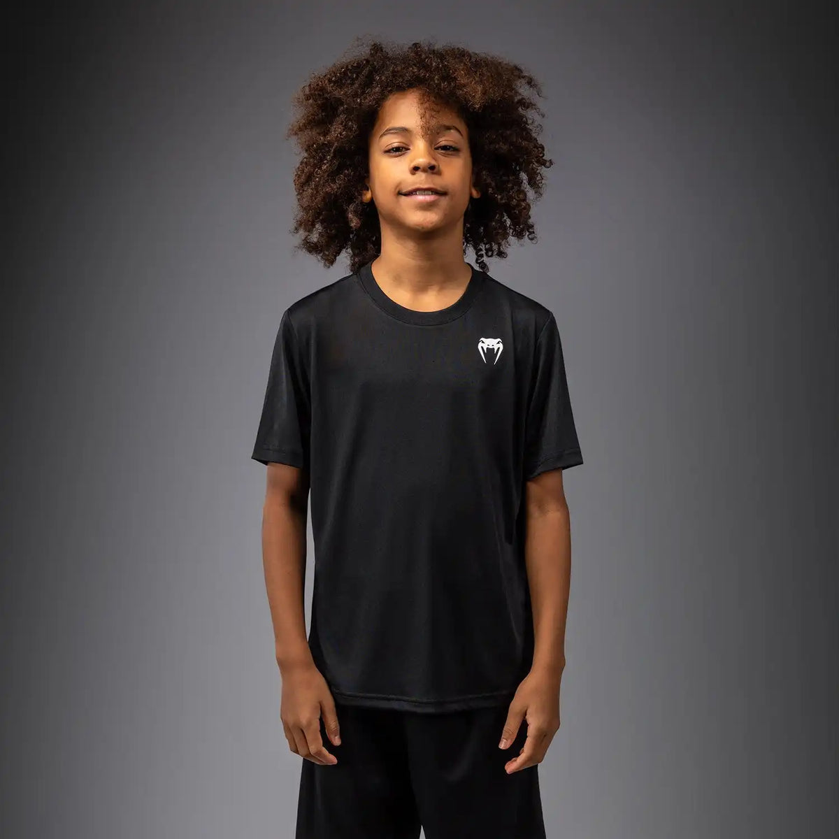 Venum Lineup Youth Performance Short Sleeve T-Shirt - Black/White