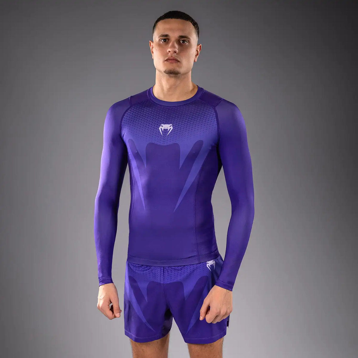 Venum No Gi Long Sleeve Rashguards - Purple