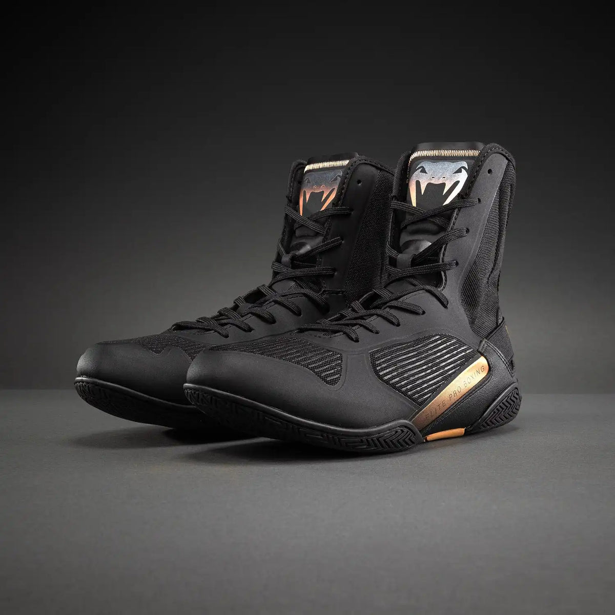 Venum Elite Neo Boxing Shoes - Black/Gold