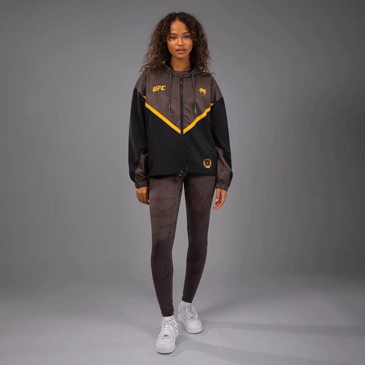 UFC Fusion by Venum Fight Week Women’s Zip Hoodie - Earthen Brown