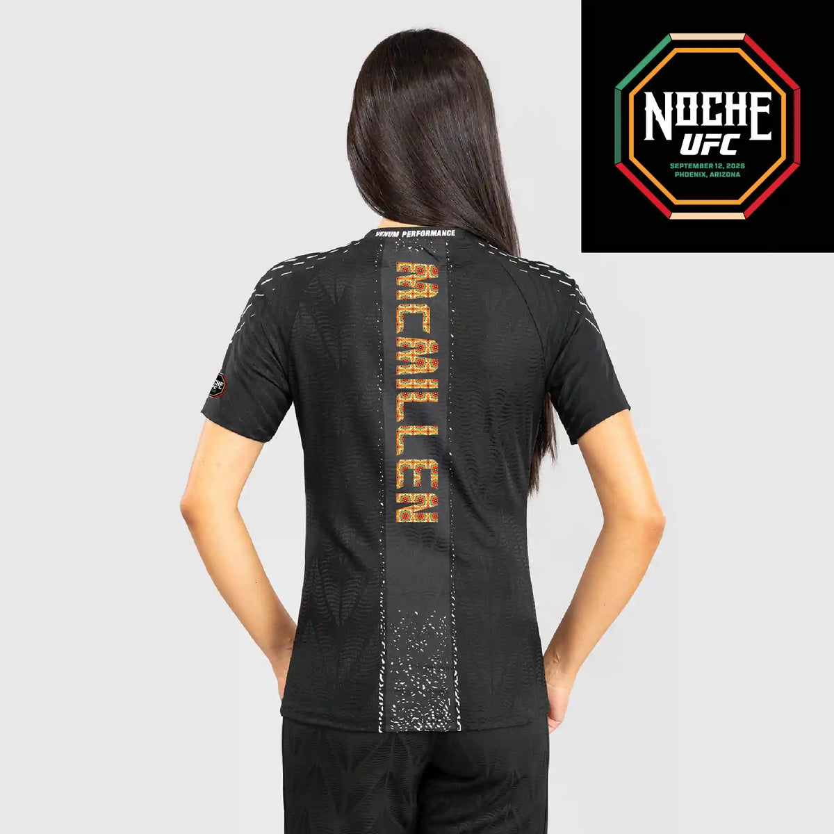 Women's UFC Zenith by Venum Black Authentic Noche UFC Fight Night Walkout Jersey - McMillen