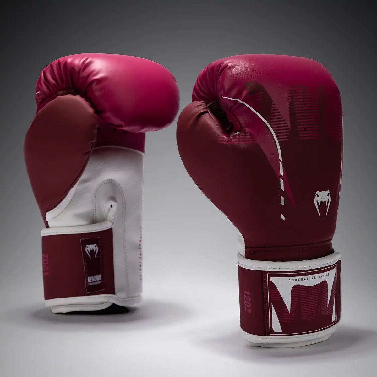 Venum Adrenaline Boxing Gloves – Burgundy/Pink