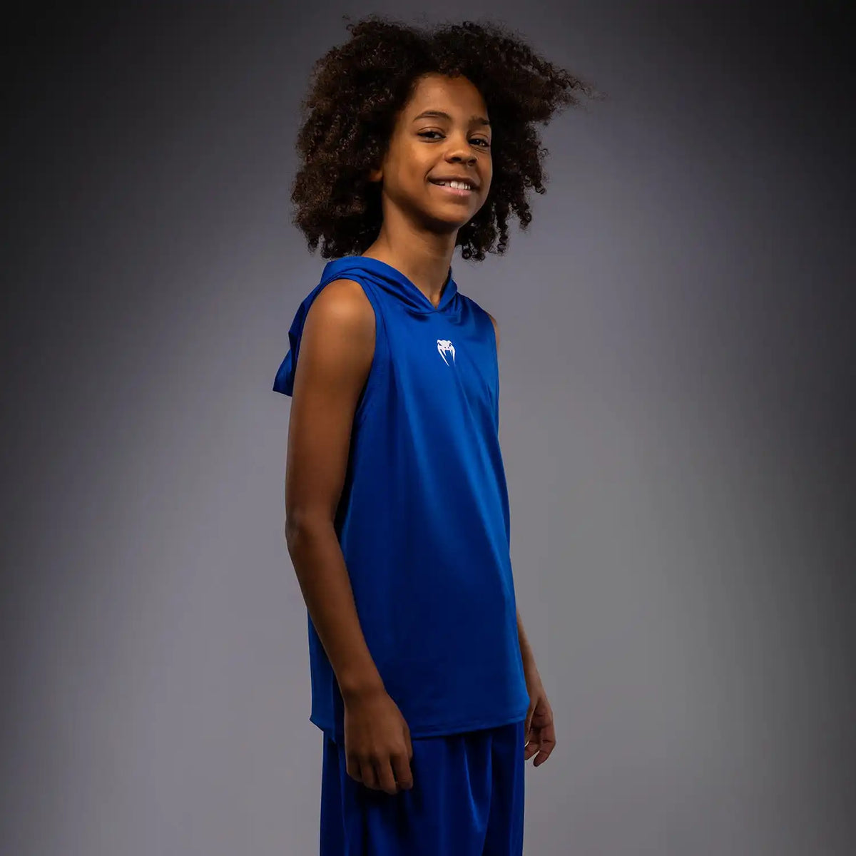 Venum Elite Kids Personalized Sleeveless Dry-Tech Hoodie - Royal Blue