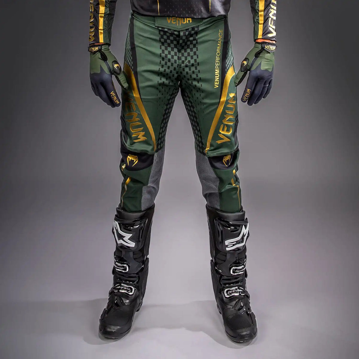 Venum MX Challenger Pants - Black/Green/Gold