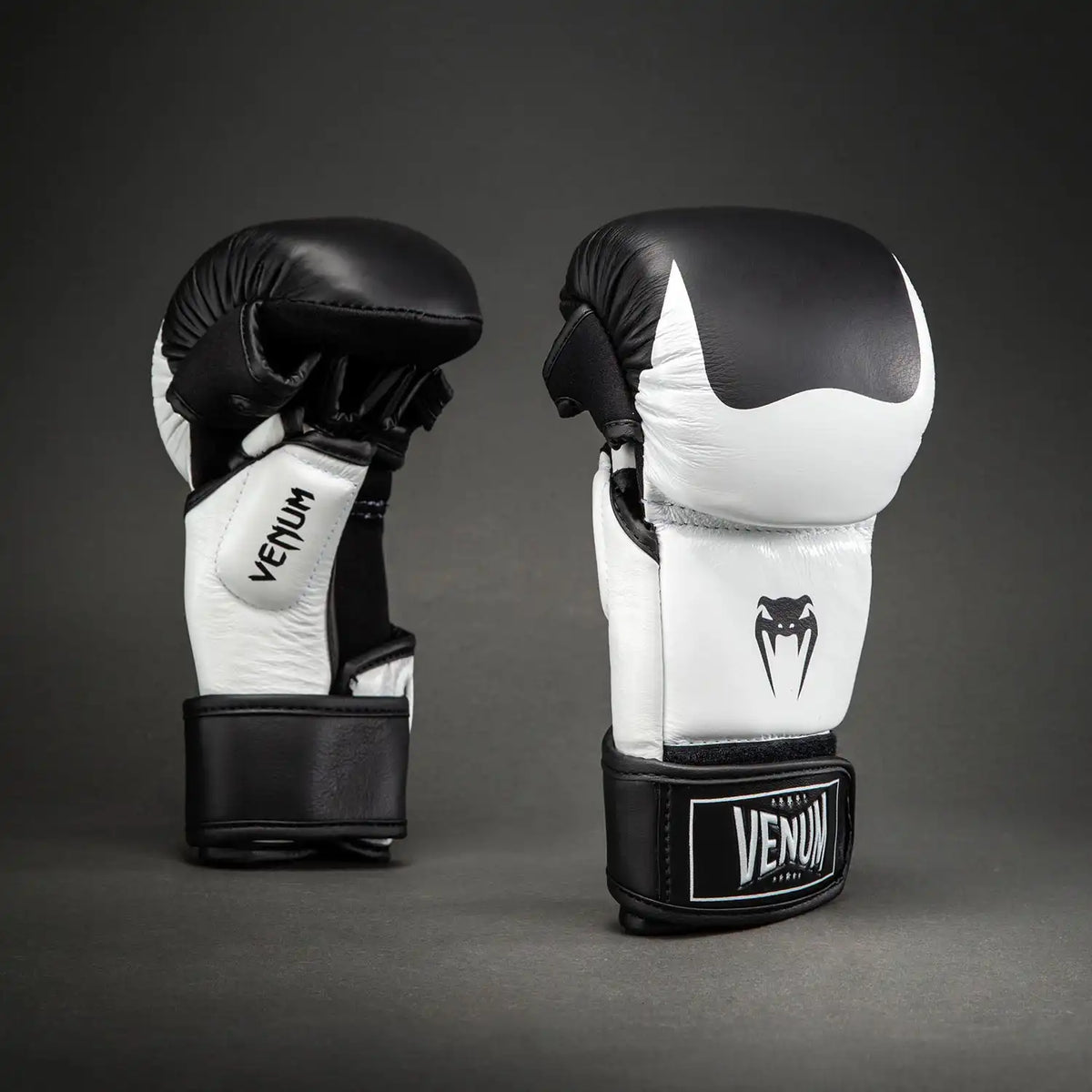 Venum Attack 2.0 Sparring Gloves Leather - Black/White