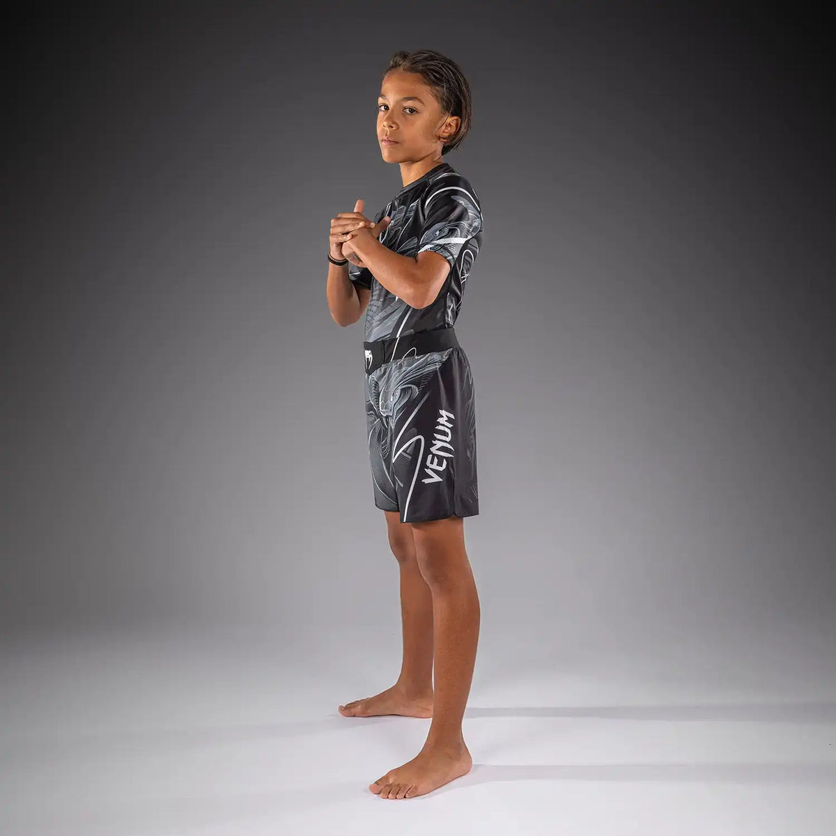 Venum Crimson Viper 2.0 Kids Fightshorts - Black/Grey