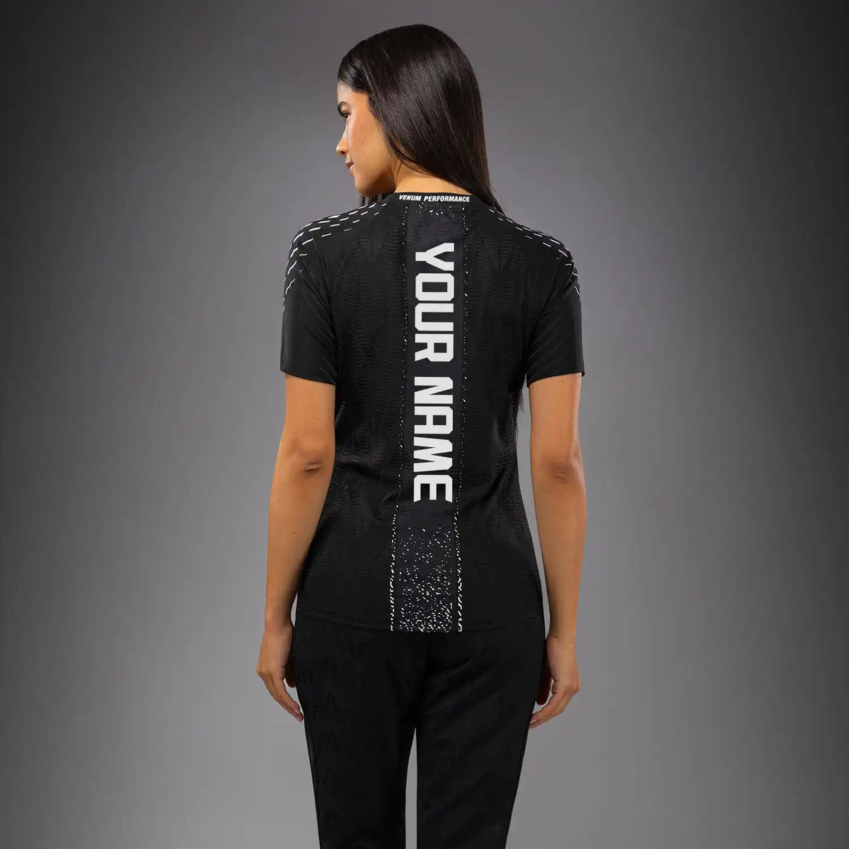Women's UFC Zenith by Venum Black Authentic Fight Night Walkout Jersey Personalized
