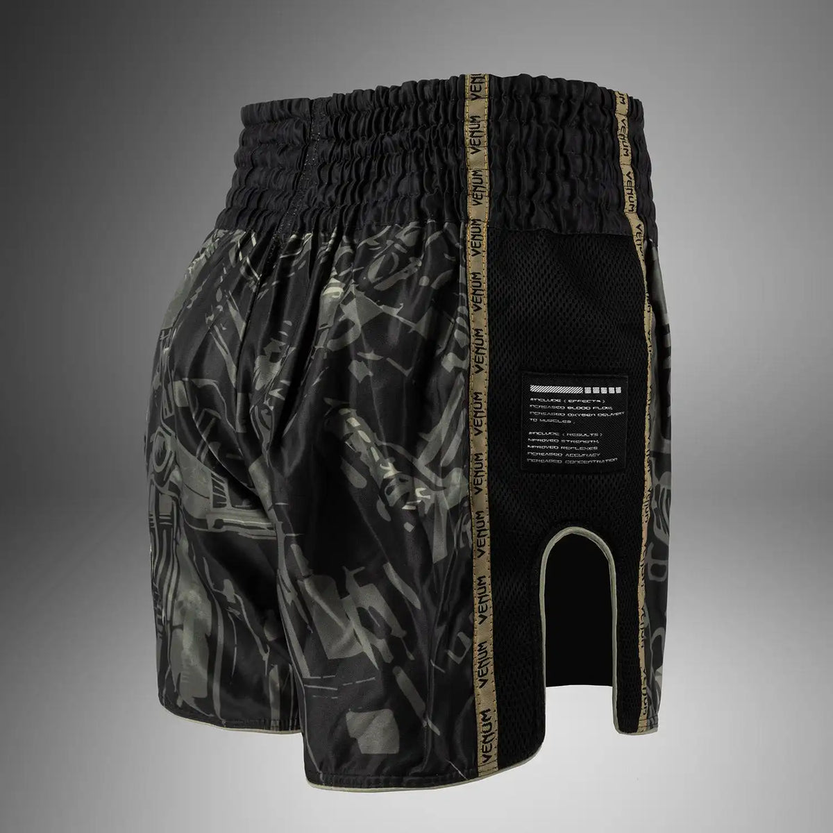 Venum Invader Muay Thai Shorts - Black/Sand