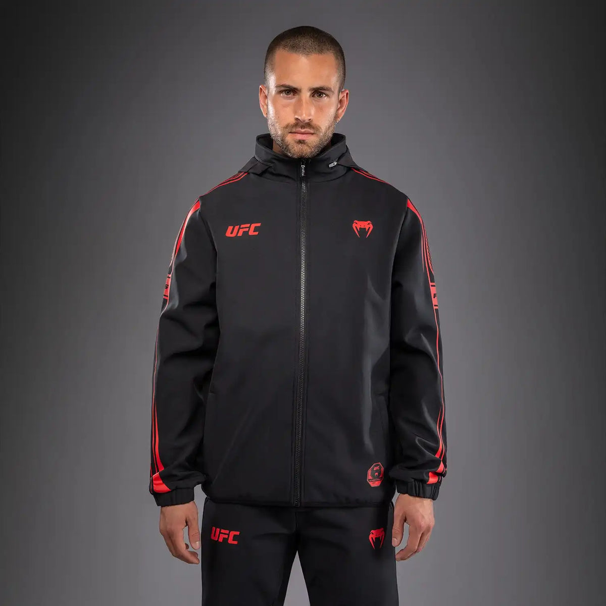 Venum UFC Unity by Venum Authentic Fight Week Men's Zip Hoodie - Black