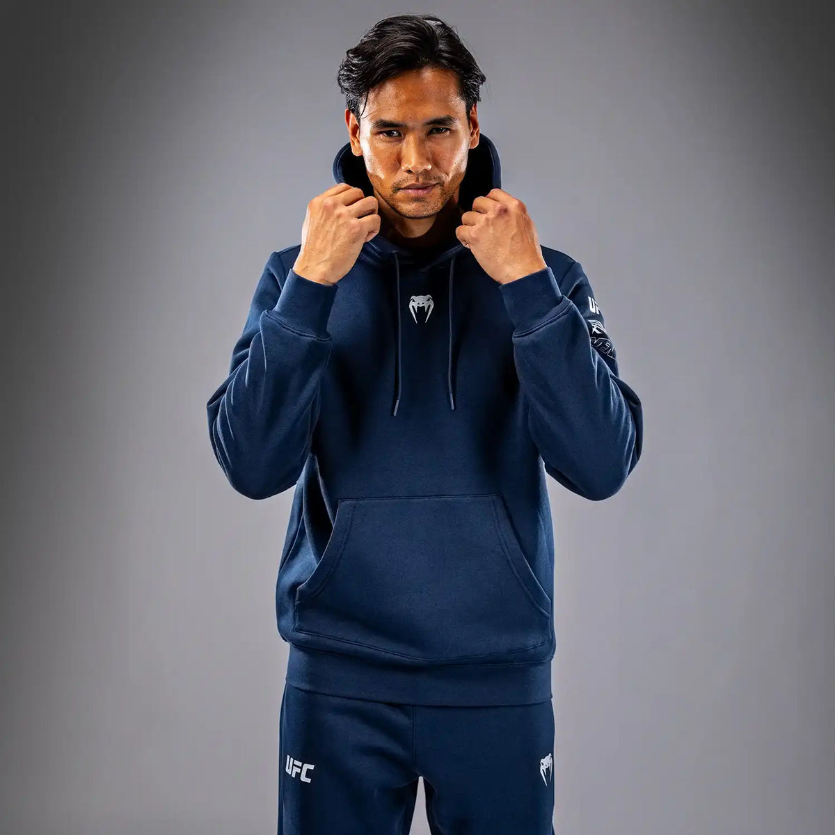 UFC Fusion by Venum Fight Week Men’s Pullover Hoodie - Solid Oceanic Blue
