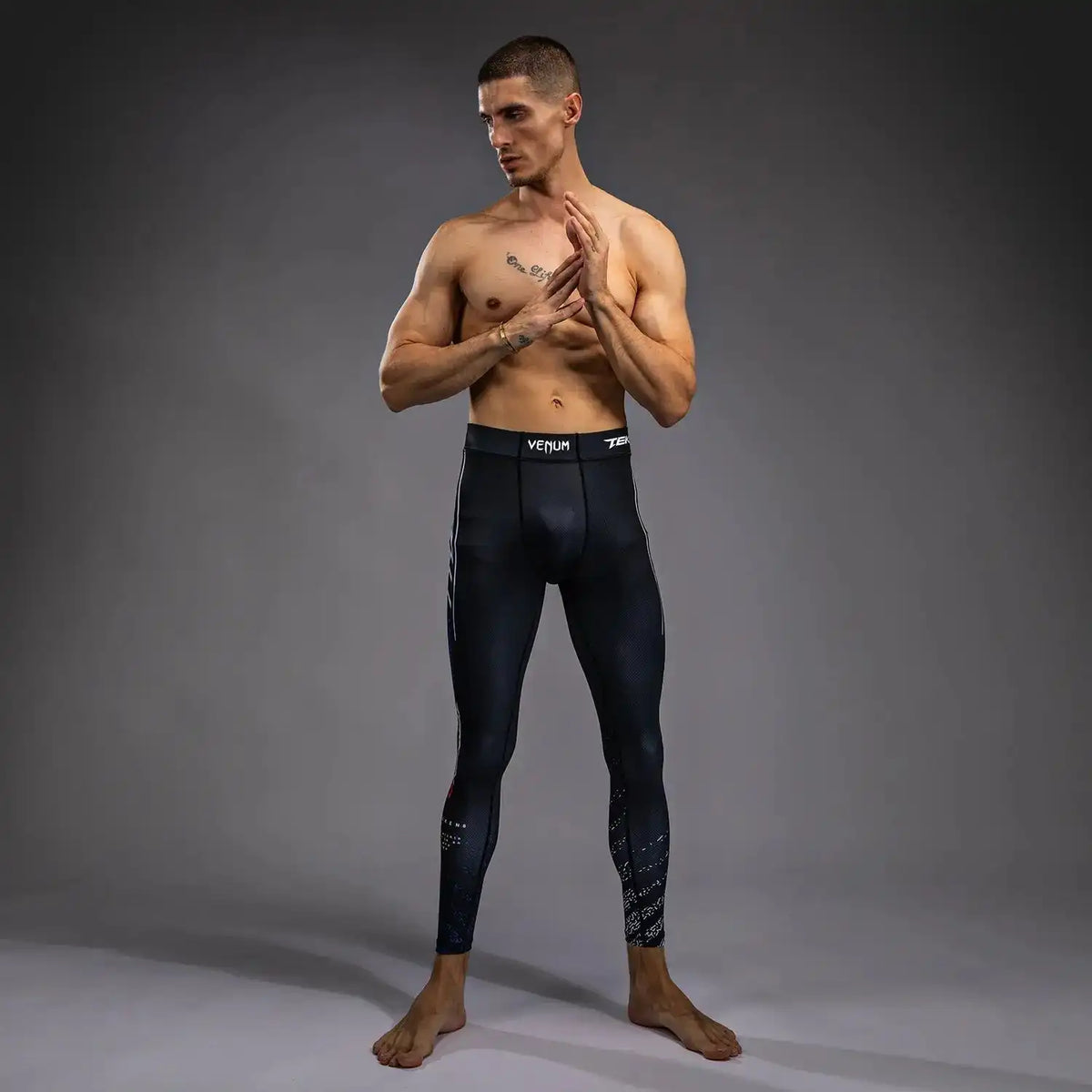 Venum x TEKKEN 8 - Jin Kazama Spats - Blue/Black/White