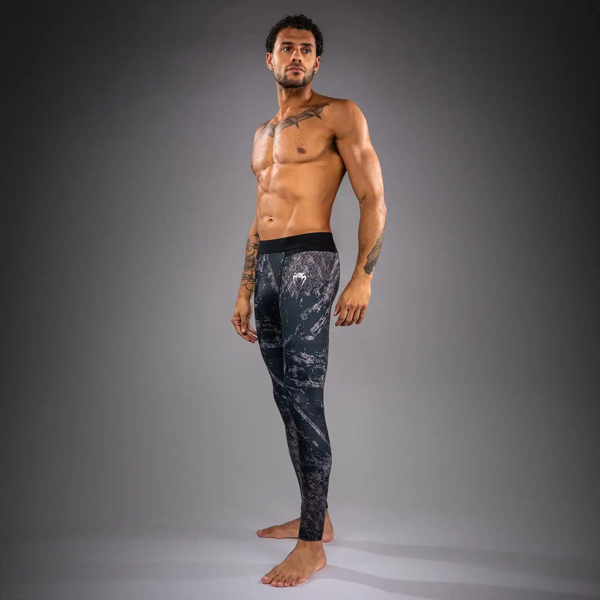 Venum Rage & Workout Compression Pants - Black/Grey