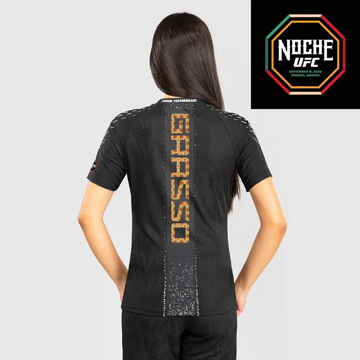 Women's UFC Zenith by Venum Black Authentic Noche UFC Fight Night Walkout Jersey - Grasso