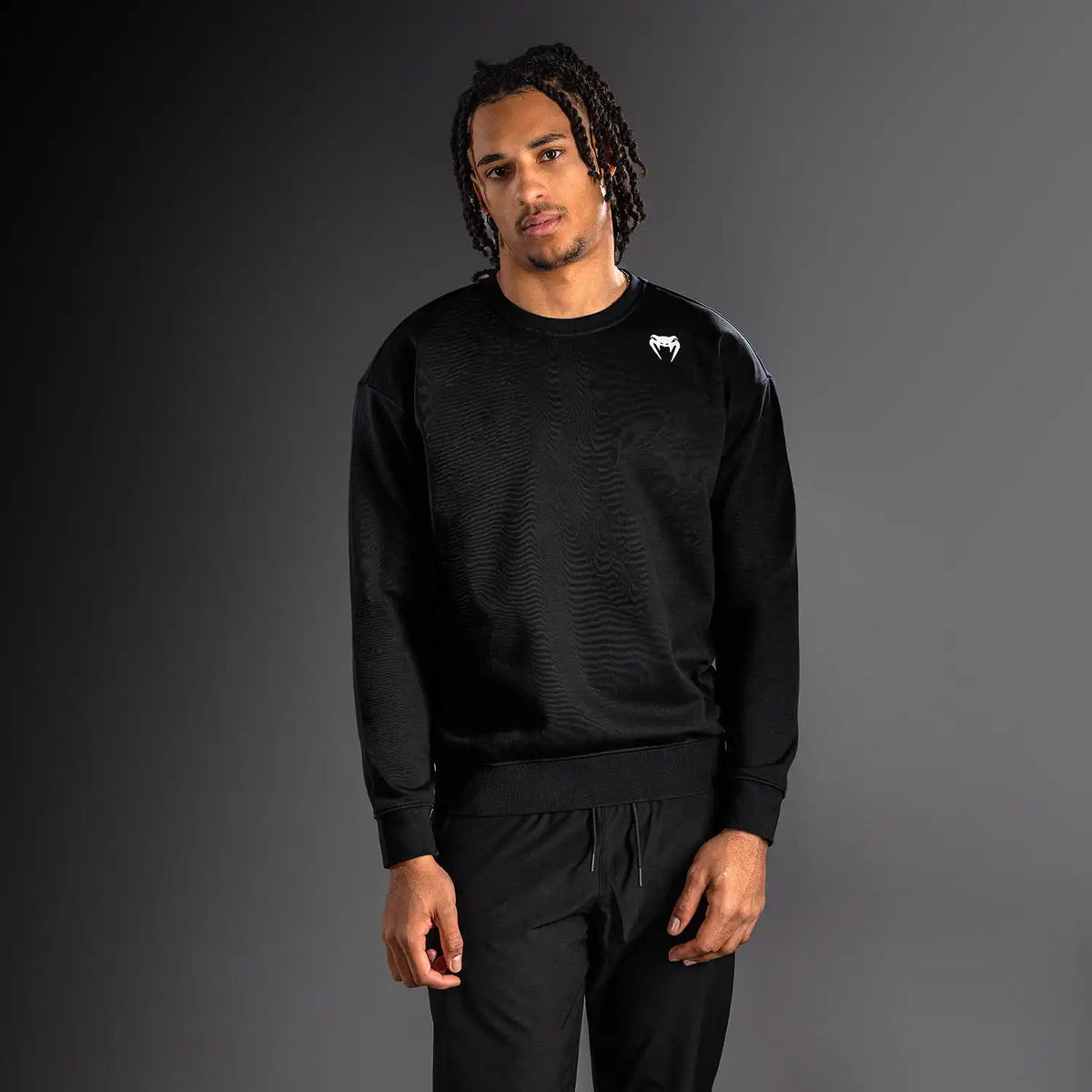 Venum Lineup Fleece Crew - Black/White