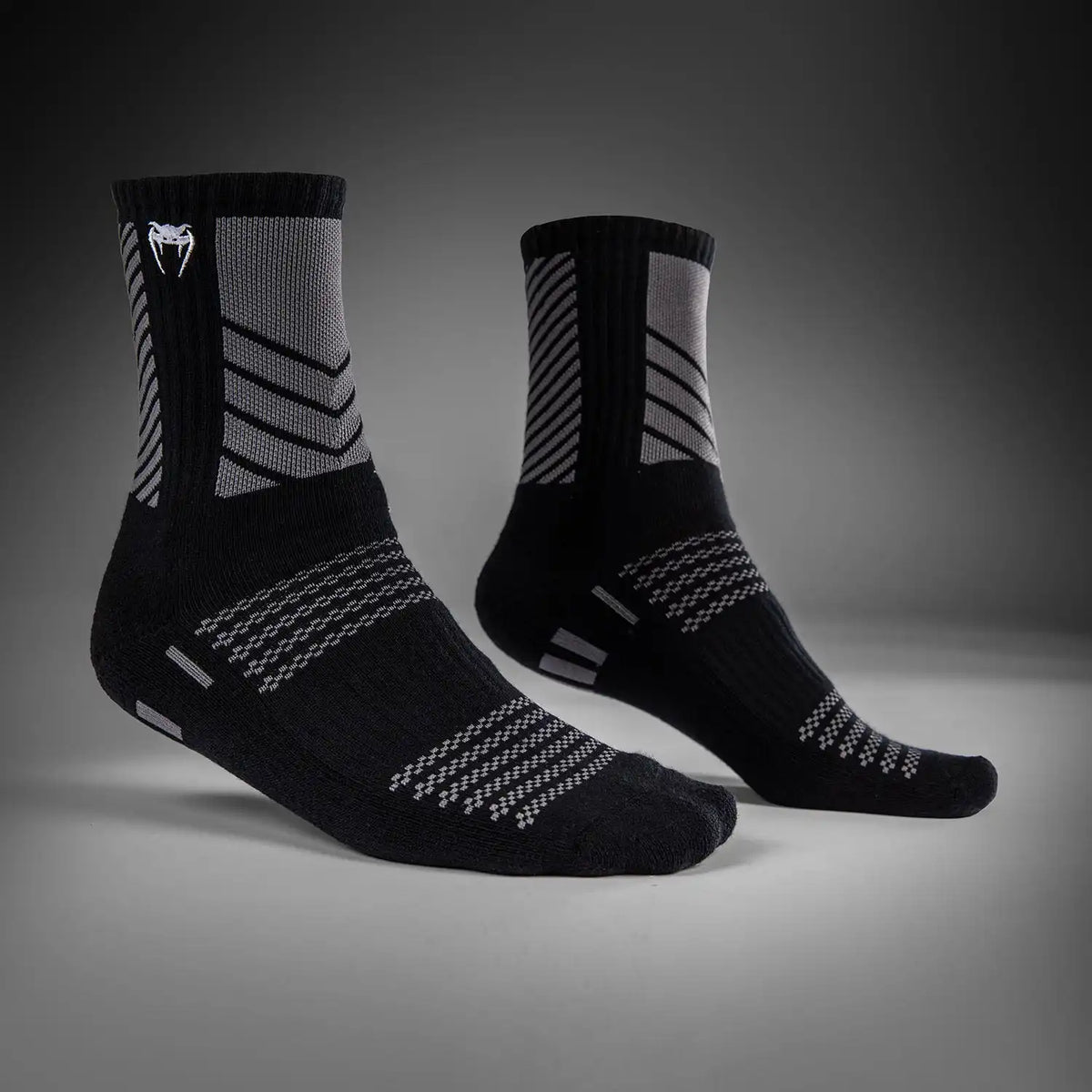 Venum Vector Crew Socks - Black/Grey