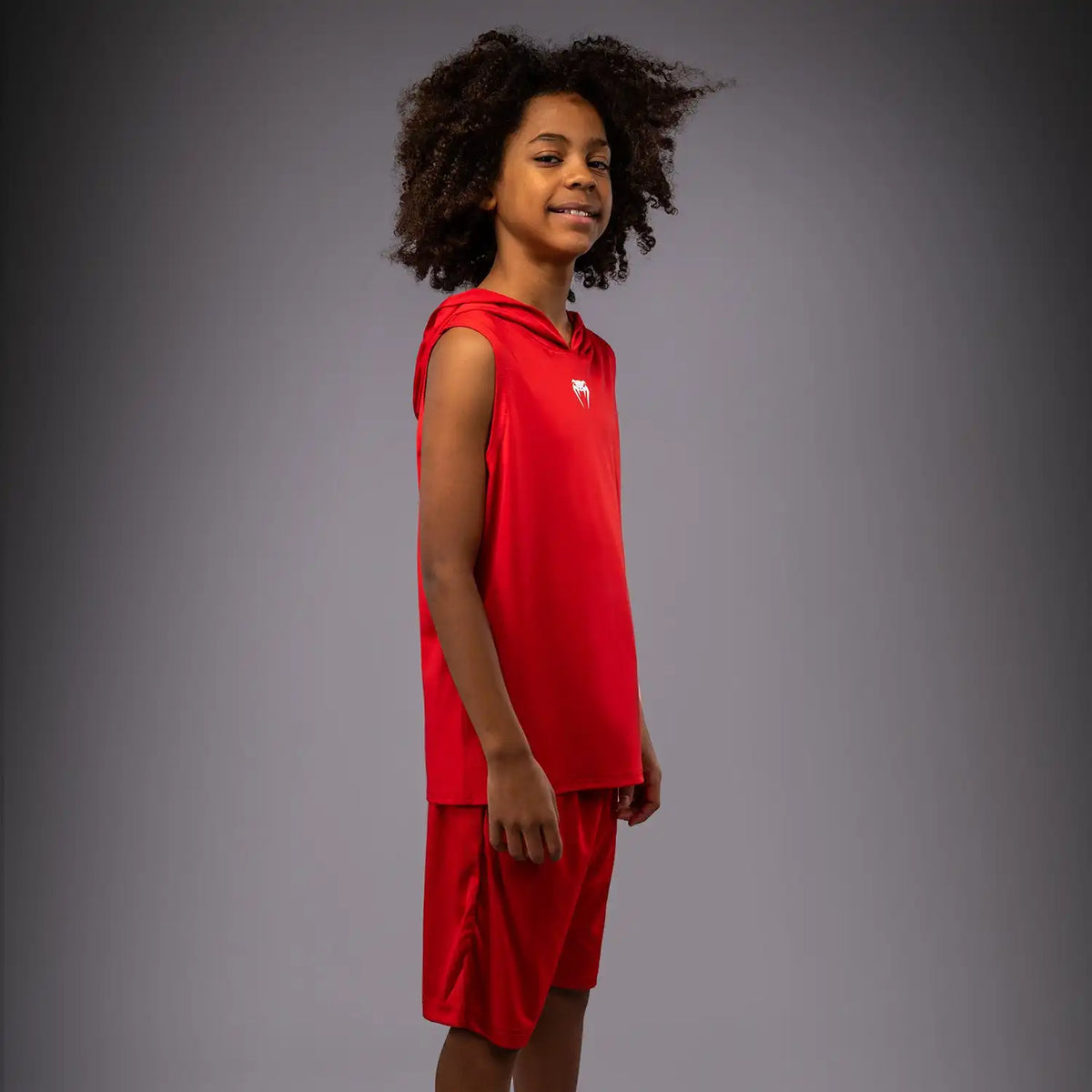 Venum Elite Kids Personalized Sleeveless Dry-Tech Hoodie - Red