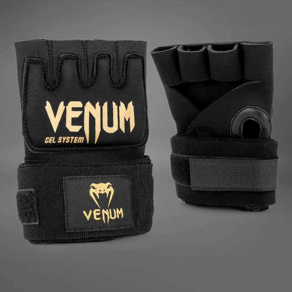 Venum Kontact Gel Glove Wraps - Black/Gold