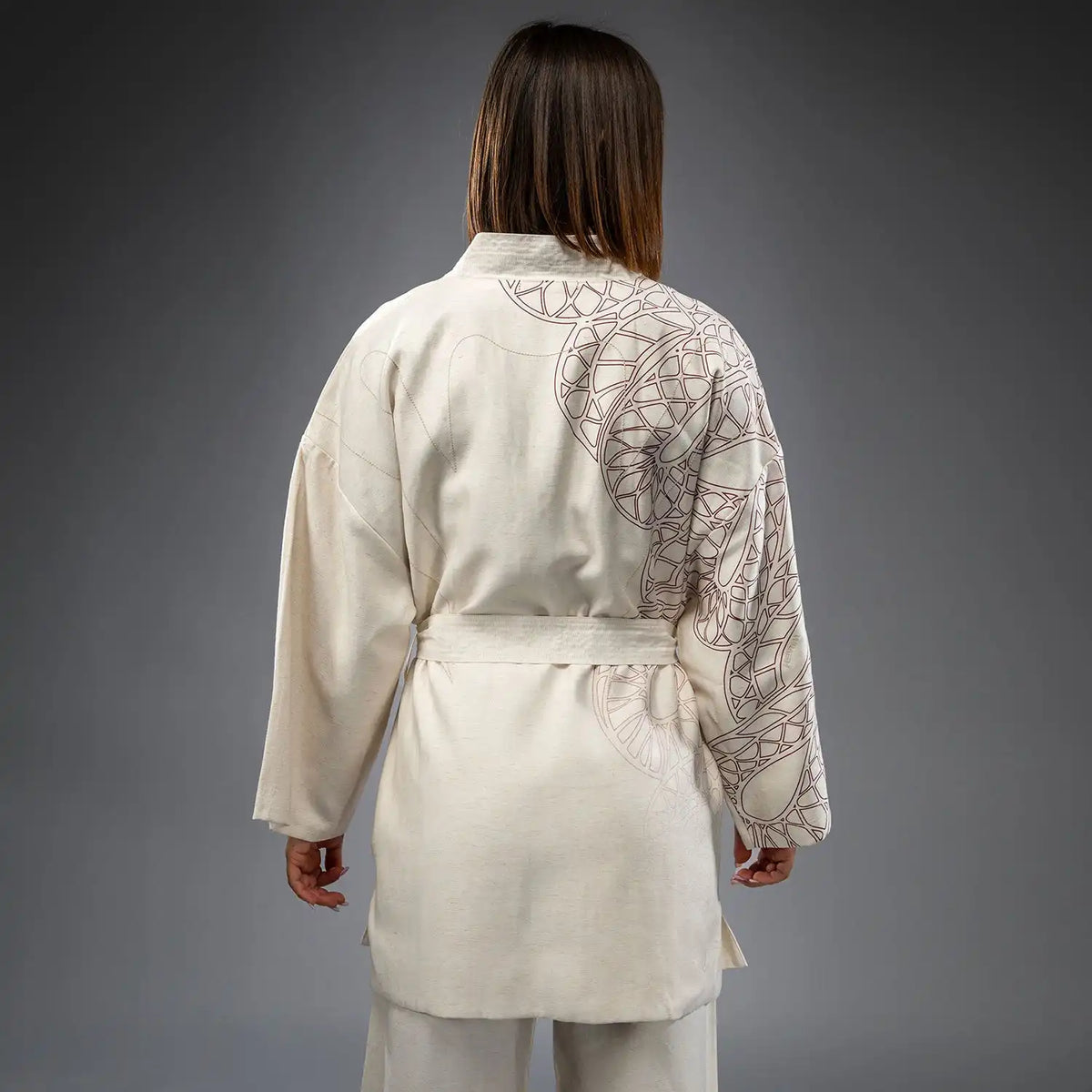 Venum Serpenti Women’s Jacket - Ivory/Burgundy