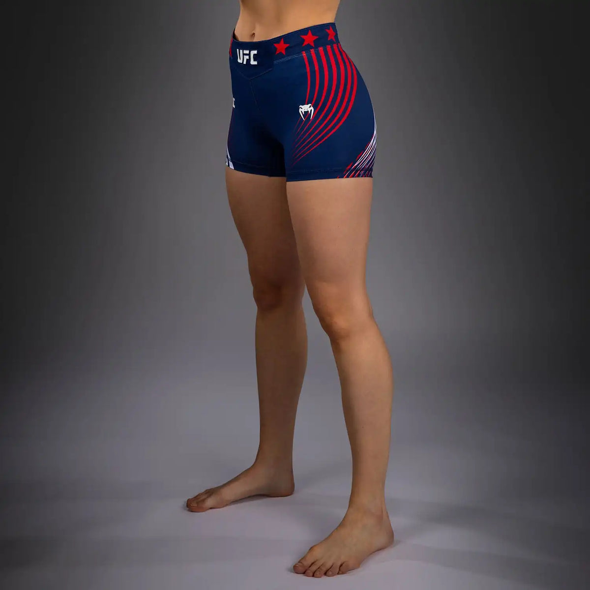 Women's Official UFC Freedom 250 by Venum Blue Authentic Short Fit Vale Tudo Short