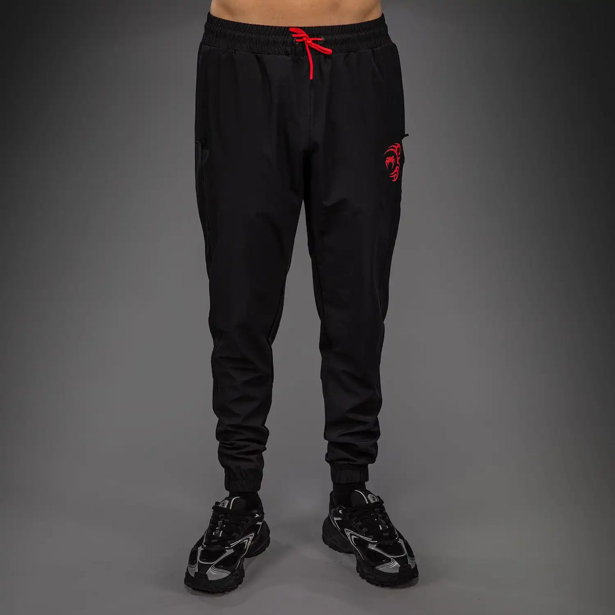 Venum x Mike Tyson Tiger Joggers - Deep Black/Intense Red
