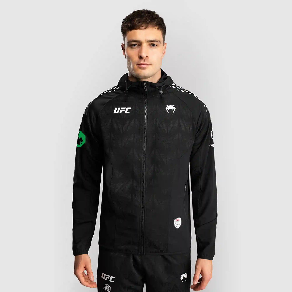 Men's UFC Zenith by Venum Black Authentic Fight Night Walkout Hoodie personalized Conor McGregor
